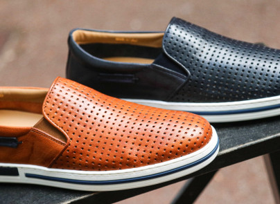 Galizio Torresi 440810A Punched Slip-on