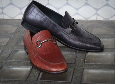 Brando Hudson Croc Print Loafer